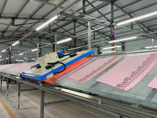 Essence sleepwear printing method