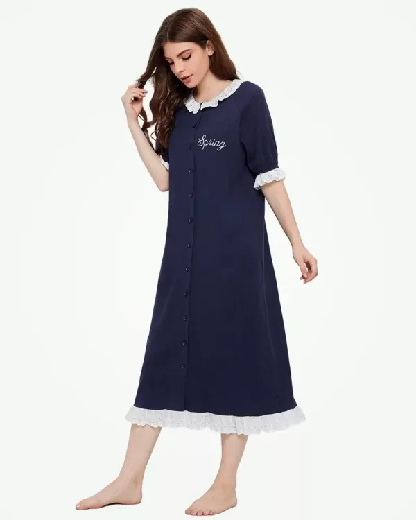 Lace edge wholesale night-shirts